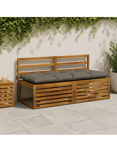 Cuscino per panchina VIANEN 100% Poliestere Grigio