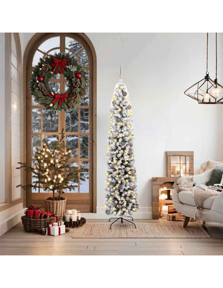 Albero di Natale artificiale con 300 LED Verde 180 cm