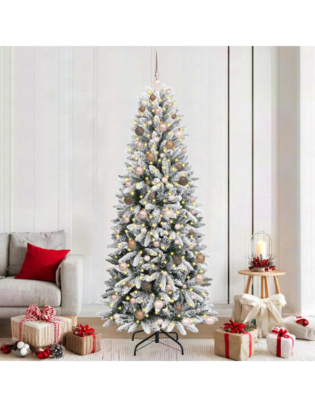 Albero di Natale artificiale Bianco 210 cm