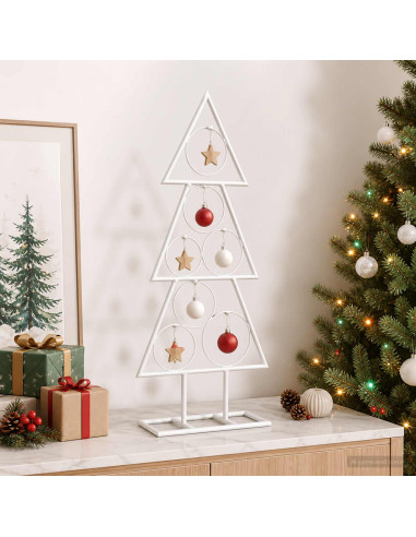 Albero di Natale in metallo con supporto KUOPIO 60 cm Acciaio