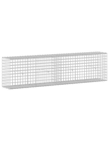 Gabione con filo da 5 mm e rete da 5x5 cm 200x30x50 cm
