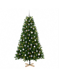 Albero di Natale artificiale con palline 240 cm 300 LED 2
