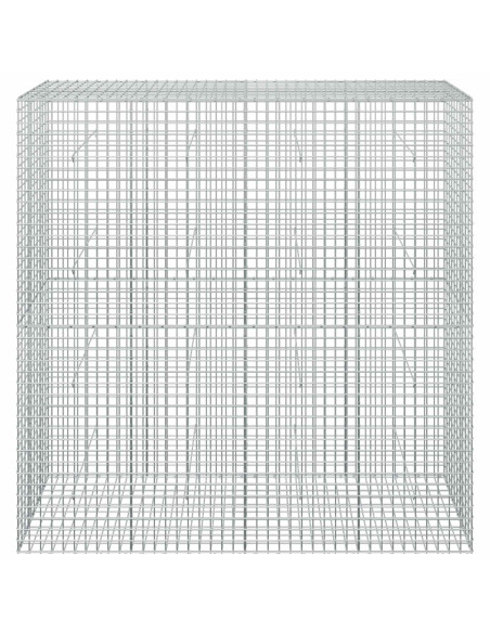 Gabione con filo da 5 mm e rete da 5x5 cm 200x50x200 cm