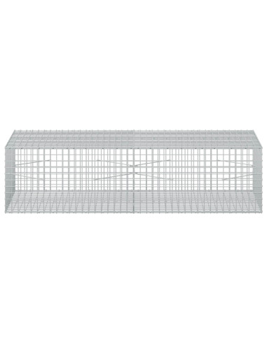 Gabione con filo da 5 mm e rete da 5x5 cm 200x100x50 cm