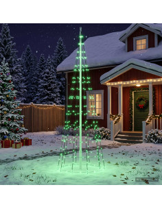 Albero di Natale LED 300 cm 390 LED Multicolore ferro Nero