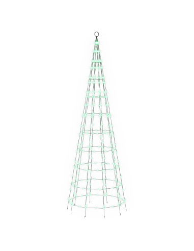 Albero di Natale LED 300 cm 390 LED Multicolore ferro Nero