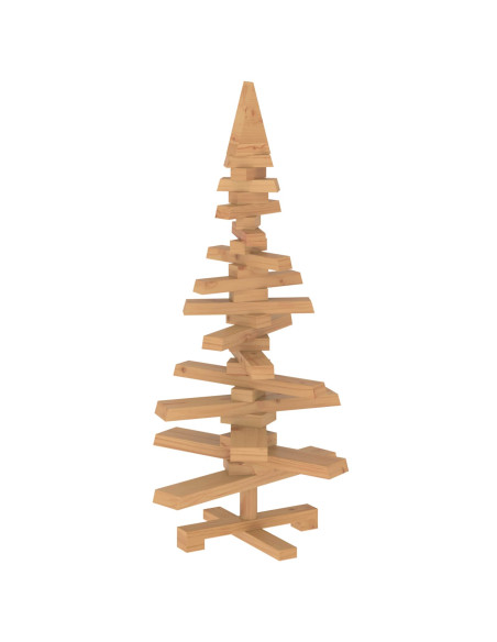 Albero di Natale in legno KOTKA 90 cm Legno Massello di Pino
