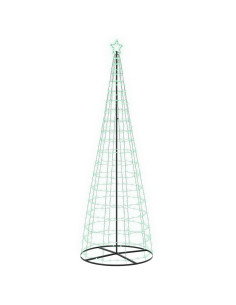 Albero di Natale LED 300 cm 390 LED RGB Acciaio RGB 2