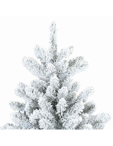 Albero di Natale Artificiale con Rami Pieghevoli Bianco 210 cm