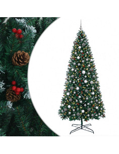 Albero di Natale Artificiale con Rami Pieghevoli 400 cm 600 LED