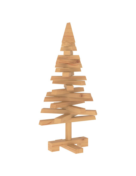 Albero di Natale in legno KOTKA 60 cm Legno Massello di Pino