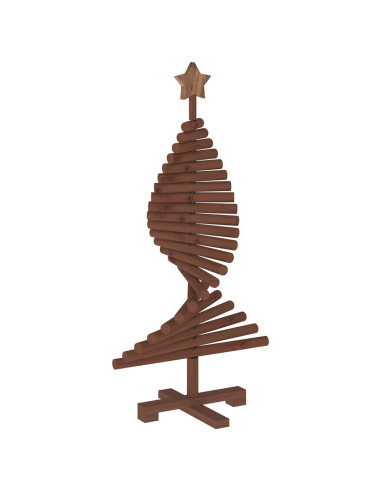 Albero di Natale in legno KOTKA 90 cm Legno Massello di Pino