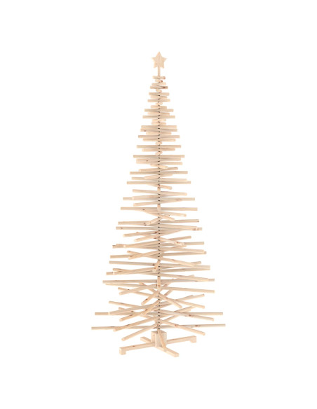 Albero di Natale in legno KOTKA 240 cm Legno Massello di Pino