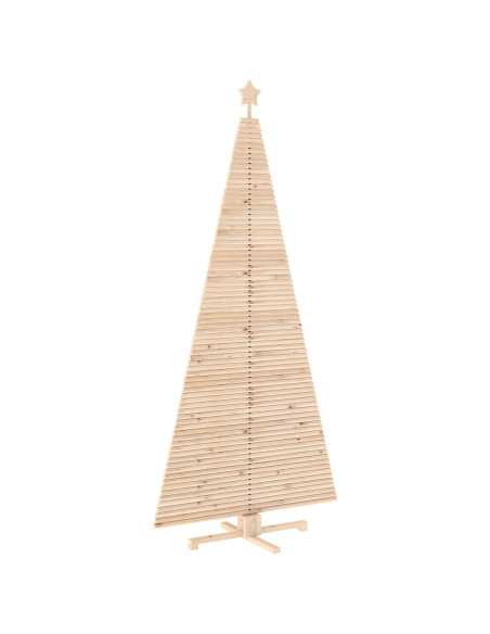 Albero di Natale in legno KOTKA 240 cm Legno Massello di Pino