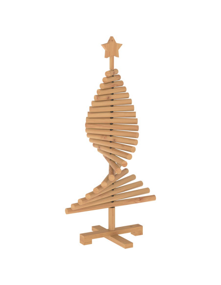 Albero di Natale in legno KOTKA 90 cm Legno Massello di Pino