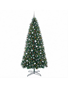 Albero di Natale Artificiale con Rami Pieghevoli 400 cm 600 LED 2