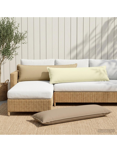 Cuscino con cuscino HOUTEN 2 pz Beige Poliestere