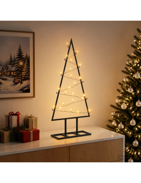 Albero di Natale in metallo con LED KUOPIO 60 cm Bianco caldo