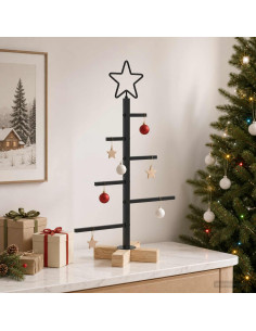 Albero di Natale in metallo con supporto KUOPIO 60 cm Acciaio