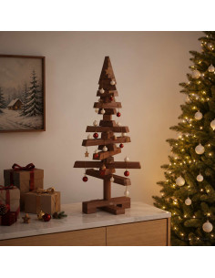 Albero di Natale in legno KOTKA 60 cm Legno Massello di Pino