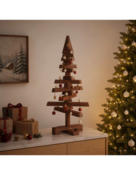 Albero di Natale in legno KOTKA 60 cm Legno Massello di Pino