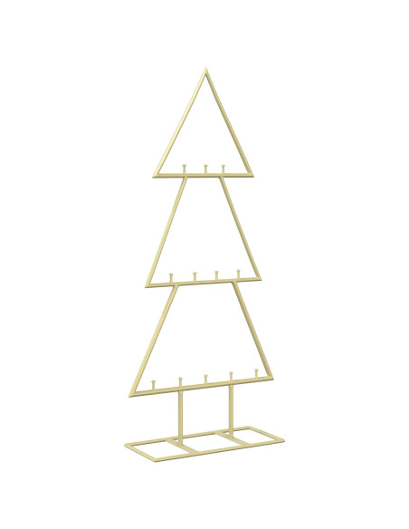 Albero di Natale in metallo con supporto KUOPIO 60 cm Acciaio