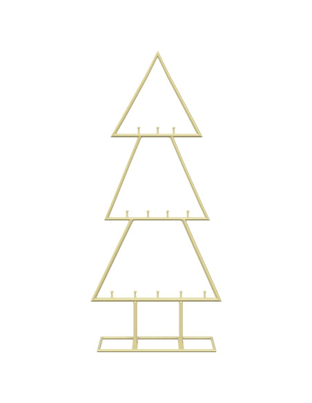 Albero di Natale in metallo con supporto KUOPIO 60 cm Acciaio