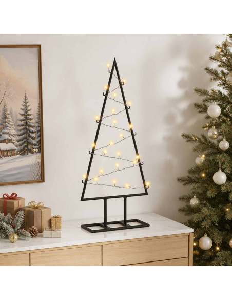 Albero di Natale in metallo con LED KUOPIO 60 cm Bianco caldo