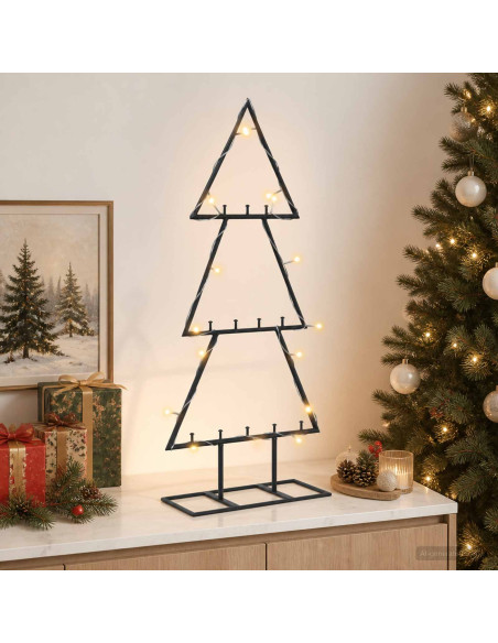 Albero di Natale in metallo con supporto KUOPIO 60 cm