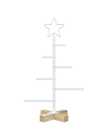 Albero di Natale in metallo con supporto KUOPIO 60 cm Acciaio