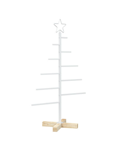 Albero di Natale in metallo con supporto KUOPIO 90 cm Acciaio