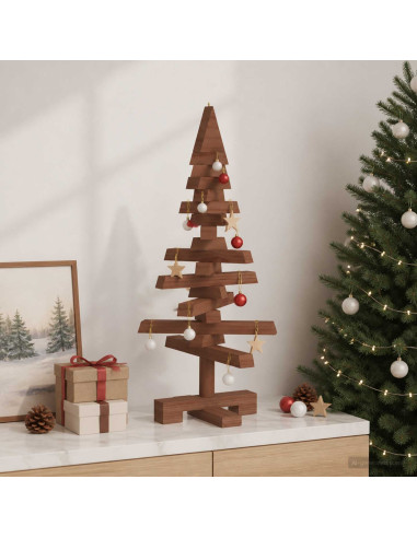 Albero di Natale in legno KOTKA 60 cm Legno Massello di Pino