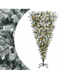 Albero di Natale artificiale rovesciato con rami snodati 120 cm