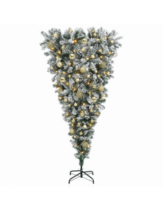 Albero di Natale artificiale rovesciato con rami snodati 120 cm 2