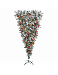 Albero di Natale artificiale rovesciato con rami snodati 120 cm 2