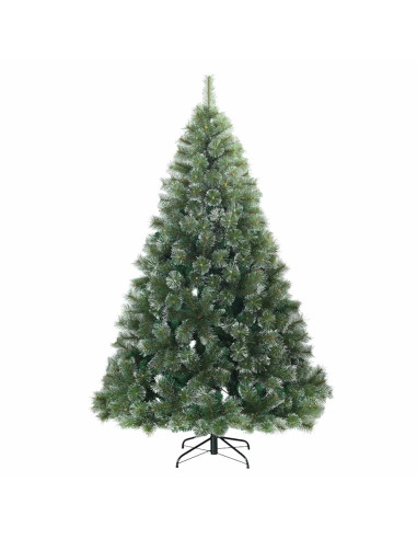 Albero di Natale artificiale con 300 LED Verde 180 cm PE e PVC