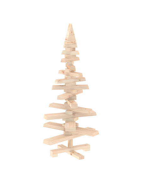 Albero di Natale in legno KOTKA 90 cm Legno Massello di Pino