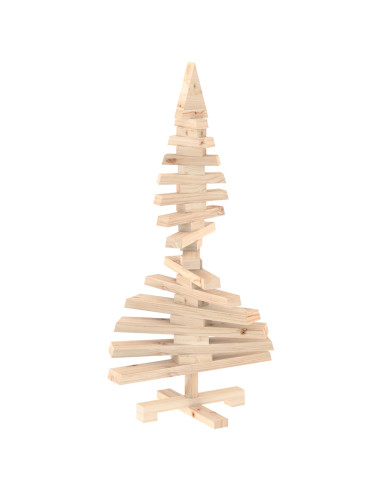 Albero di Natale in legno KOTKA 90 cm Legno Massello di Pino