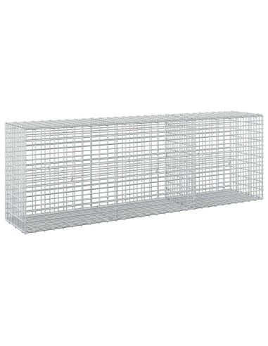 Gabione con Filo da 5 mm e Rete da 5x2,5 cm 150x30x50 cm