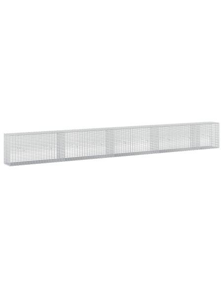 Gabione con Filo da 5 mm e Rete da 5x2,5 cm 450x30x50 cm