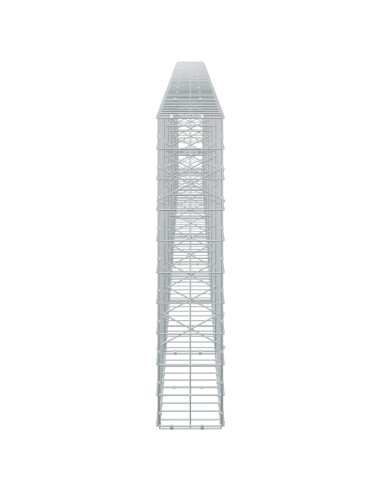 Gabione con Filo da 3,5 mm e Rete da 10x10 cm 650x20x100 cm