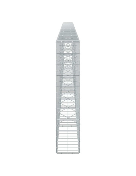 Gabione con Filo da 3,5 mm e Rete da 10x10 cm 650x20x100 cm