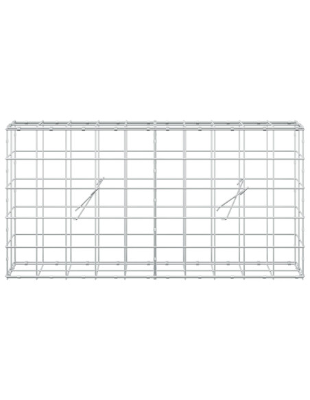 Gabione con Filo da 3,5 mm e Rete da 10x10 cm 100x20x50 cm