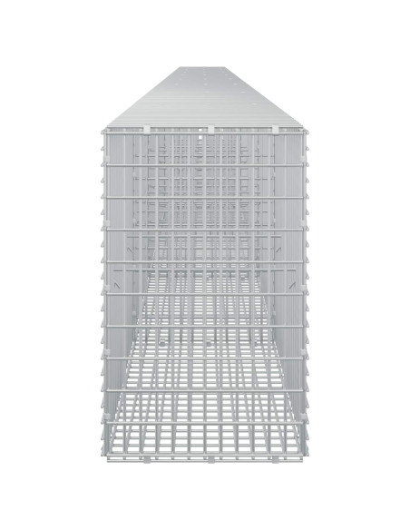 Gabione con Filo da 5 mm e Rete da 5x2,5 cm 850x30x50 cm