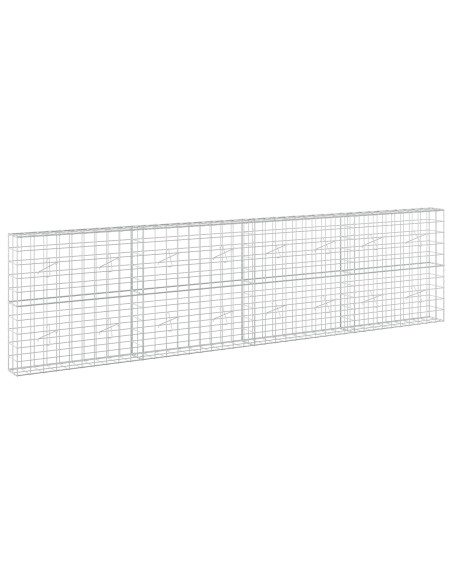 Gabione con Filo da 3,5 mm e Rete da 10x10 cm 400x20x100 cm
