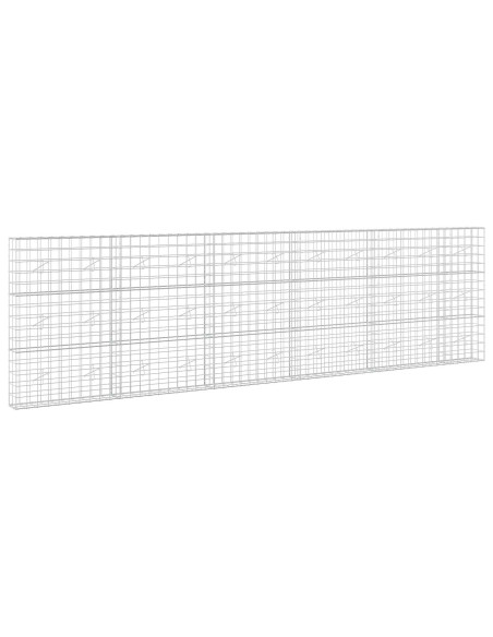 Gabione con Filo da 3,5 mm e Rete da 10x10 cm 550x20x150 cm