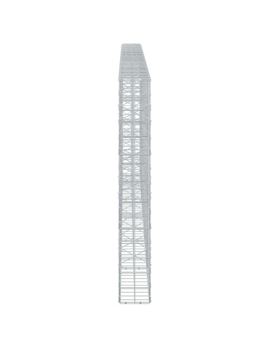 Gabione con Filo da 3,5 mm e Rete da 10x10 cm 550x20x150 cm