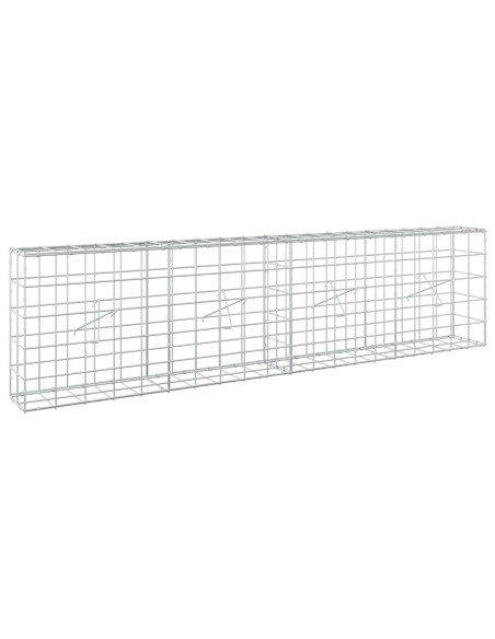 Gabione con Filo da 3,5 mm e Rete da 10x10 cm 200x20x50 cm