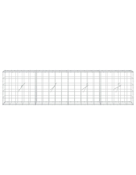 Gabione con Filo da 3,5 mm e Rete da 10x10 cm 200x20x50 cm