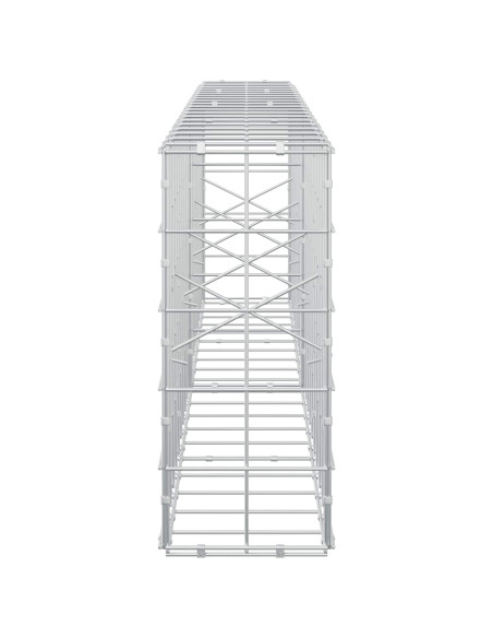 Gabione con Filo da 3,5 mm e Rete da 10x10 cm 200x20x50 cm
